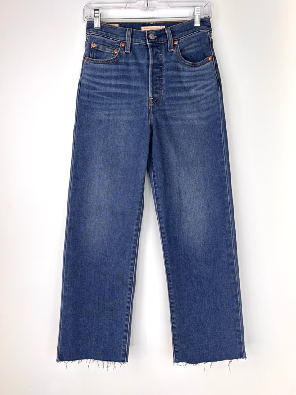 Levi's Ribcage Straight Ankle Button Fly Jeans Size 25 - Picture 8 of 8